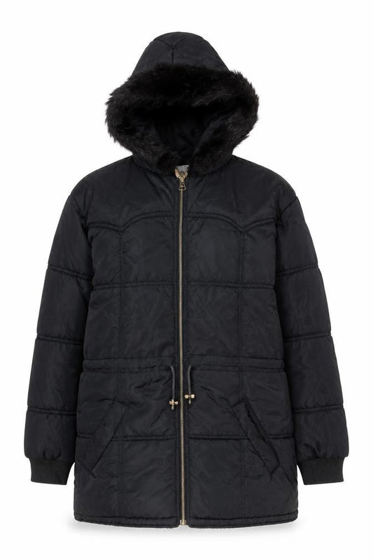 Topshop Women's Black Puffer Jacket Size 10