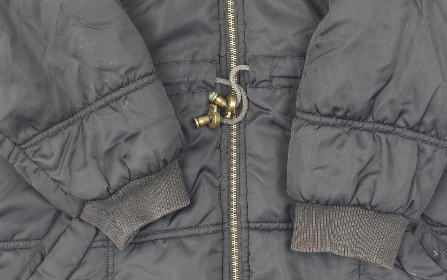 Topshop Women's Black Puffer Jacket Size 10