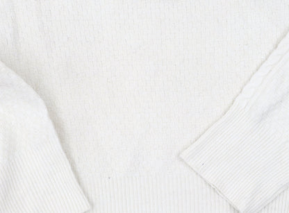 Close-up detail of Nobody's Child Women's White jumper M