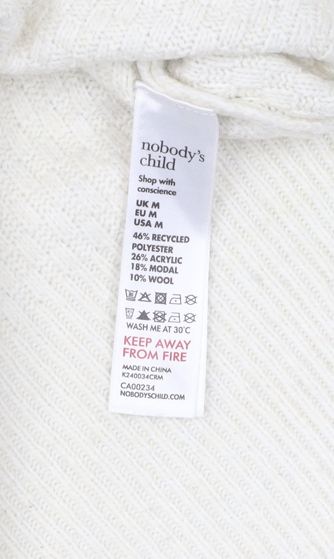 Nobody's Child Women's White Pullover Jumper M