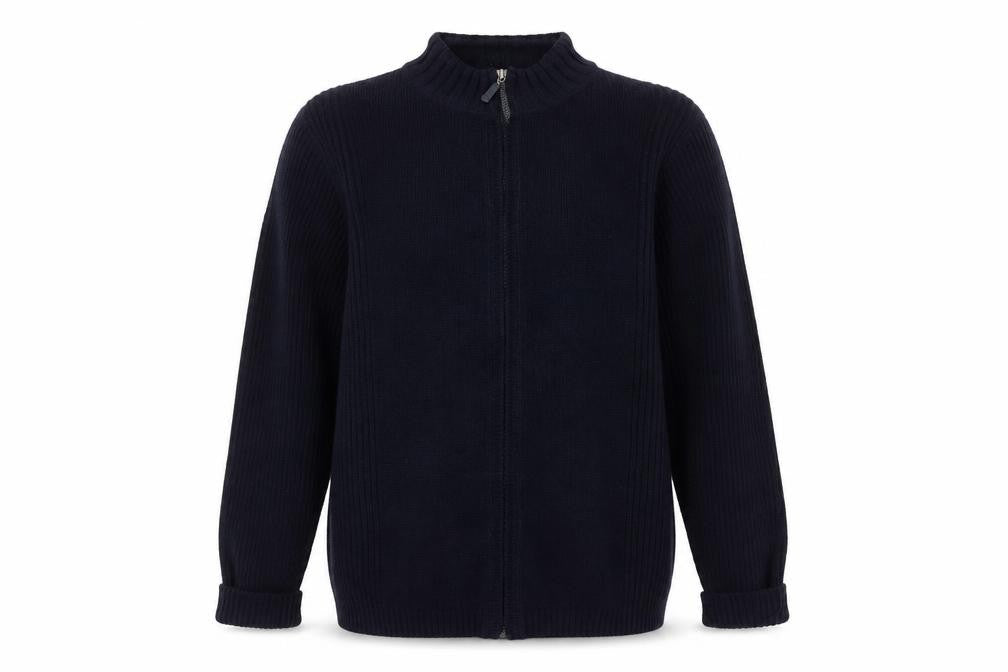Marks & Spencer Men's Blue Full Zip Jumper S