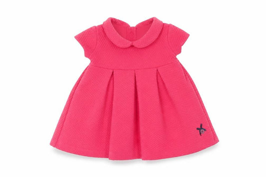 Front view of Jasper Conran girls’' pink a-line dress newborn