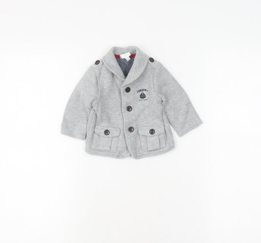 Junior J Grey Unisex Baby Pea Coat 3-6 Months