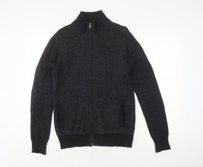 Additional front view of Guess Men's XS Black Full Zip Jumper