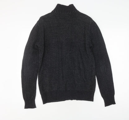 Back view of Guess Men's XS Black Full Zip Jumper