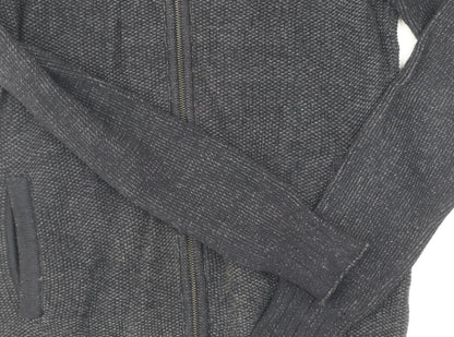 Close-up detail of Guess Men's XS Black Full Zip Jumper