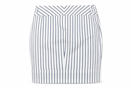 Karen Millen Women’s White Blue Striped Pencil Skirt