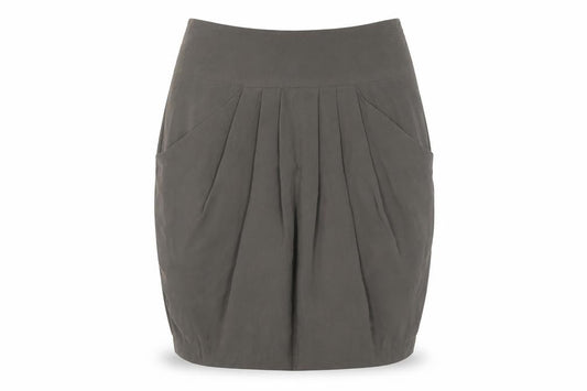 Reiss Women's Grey Pleated Knee Length Skirt Size 8