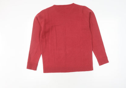 Back view of Honor Millburn Women's Red jumper, size 10