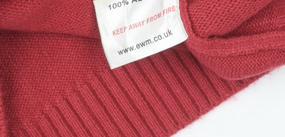 Close-up detail of Honor Millburn Women's Red jumper, size 10