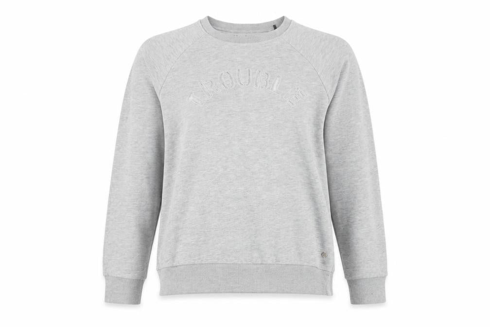 Firetrap Blackseal Grey Pullover Sweatshirt M Unisex