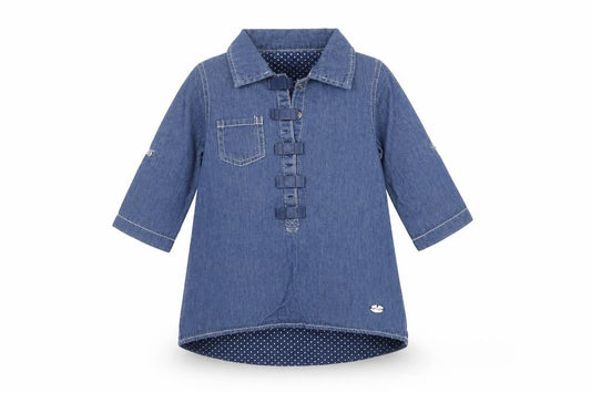 Jasper Conran Unisex Baby Blue Shirt Dress 12-18 Months