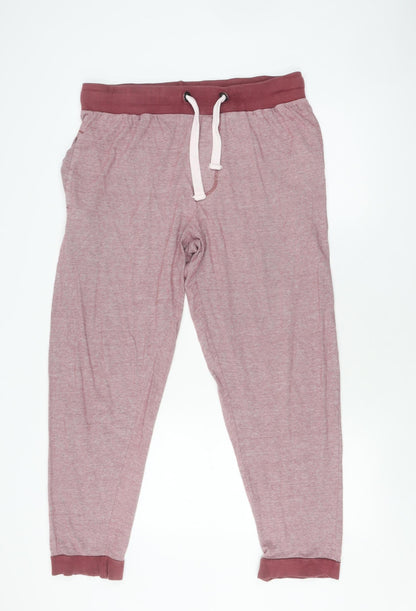SC&Co Womens California Red Striped Joggers - L, - Casual Wear