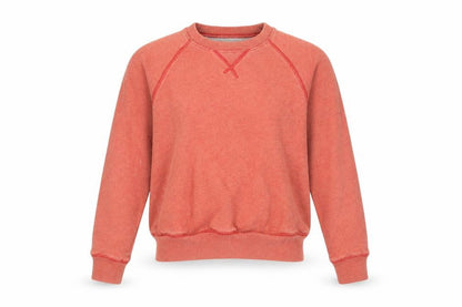 Front view of Crewcuts girls’ red pullover sweatshirt m long sleeve casual