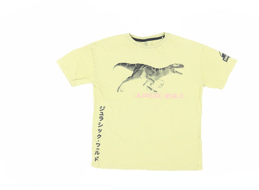 Marks and Spencer Boys Yellow Jurassic World T-Shirt, Size 9-10