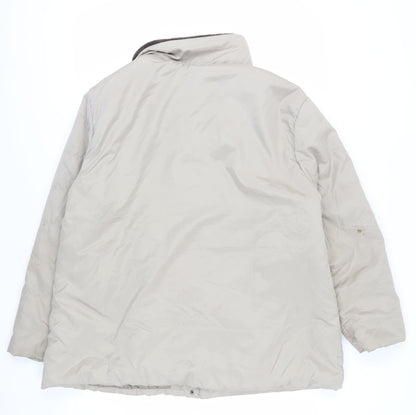 Back view of Anne de Lançay Women's Beige Puffer Coat XL