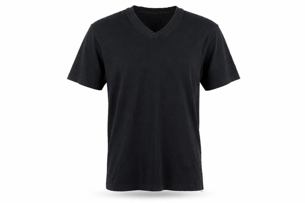 Cotton Traders Men's Black V-Neck T-Shirt
