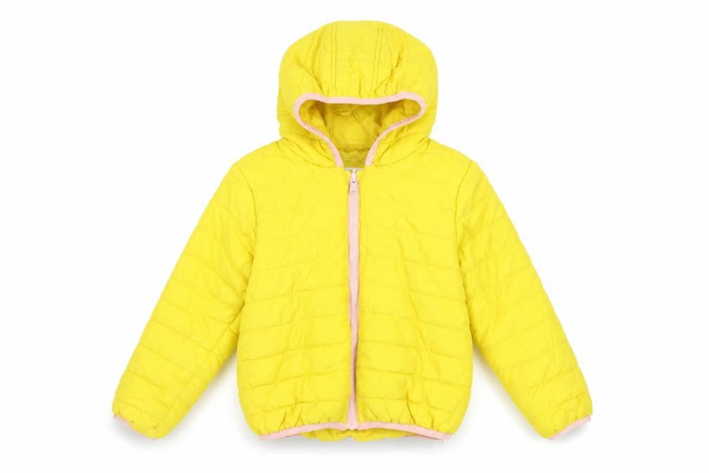Marks & Spencer Girls Yellow Puffer Jacket 6-7 Years