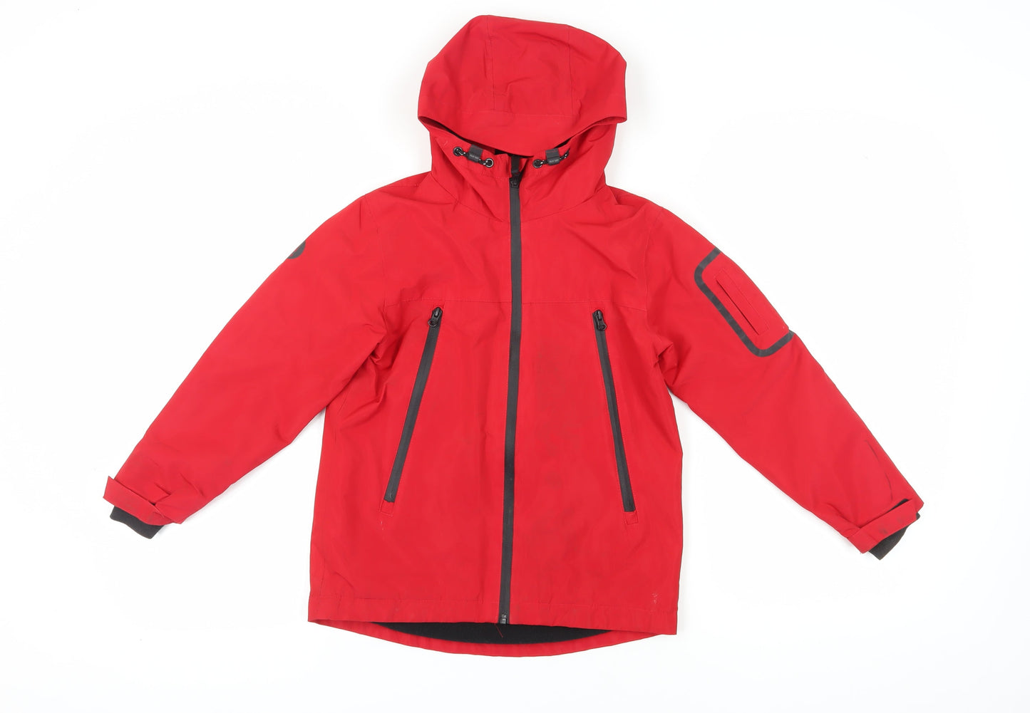 Next Boys Red Hooded Winter Parka Jacket 8-9 Years