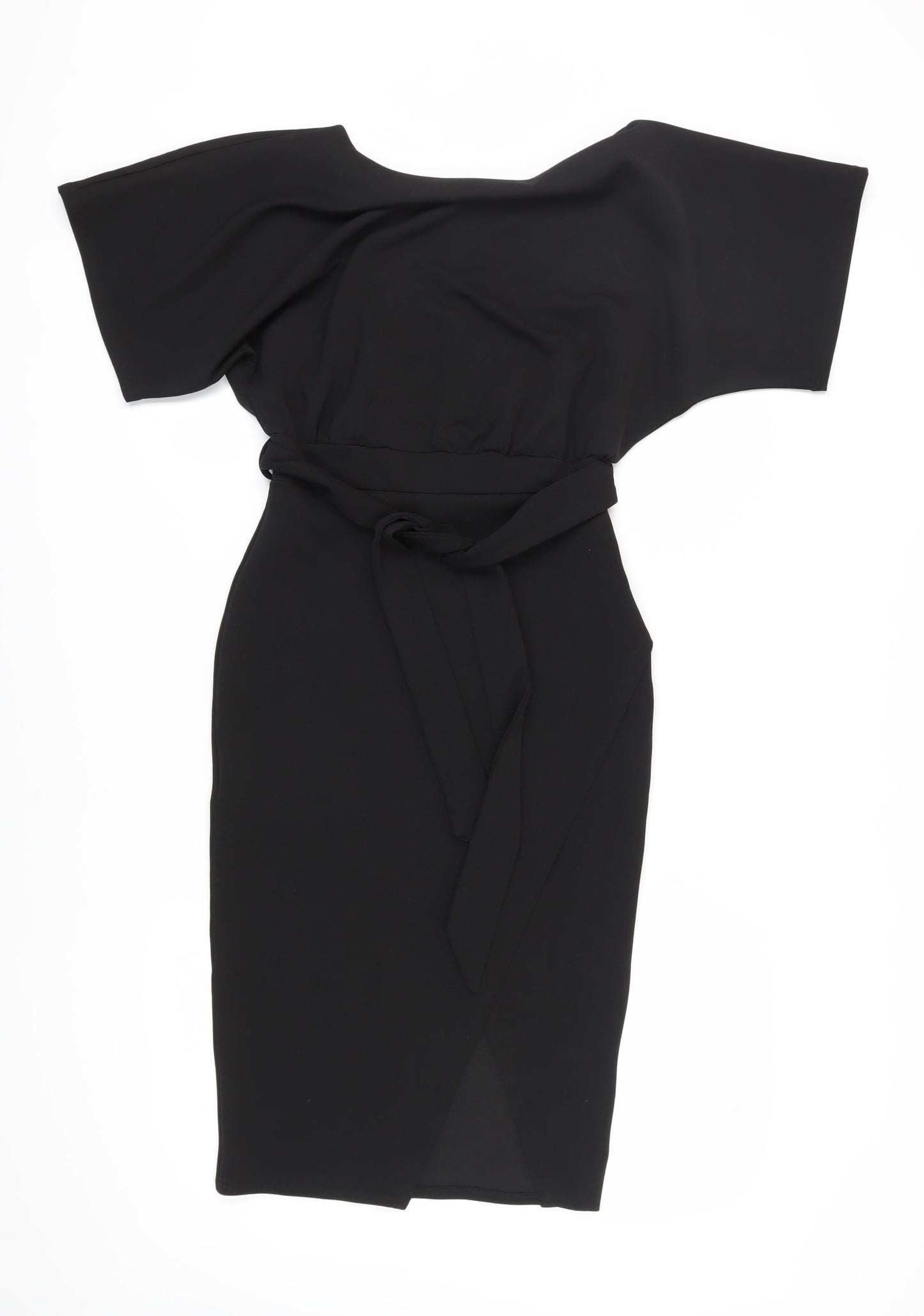 New Look Women's Black Wrap Dress, Size 10, Elegant Casual Style
