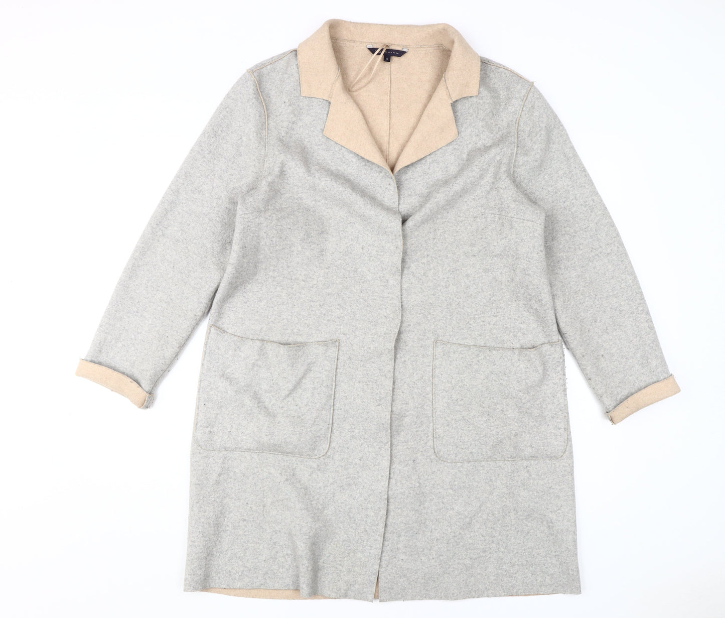Marks and Spencer Women's Grey Overcoat Size 10