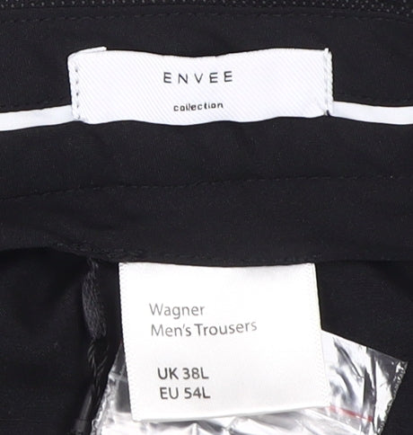 Envee Men's Black Dress Pants 38L