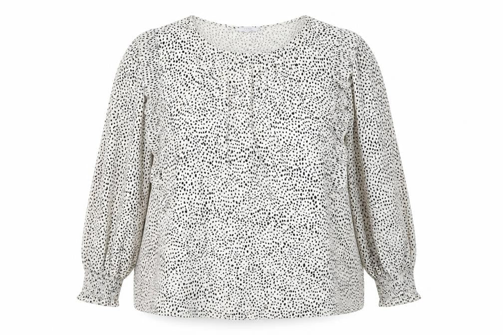 Next Women's Plus White Animal Print Blouse