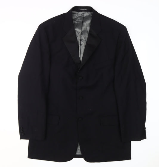 Pierre Balmain Men's Black Blazer Jacket, Size 42 Long