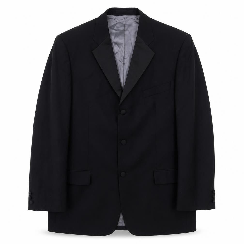Pierre Balmain Men's Black Blazer Jacket, Size 42 Long