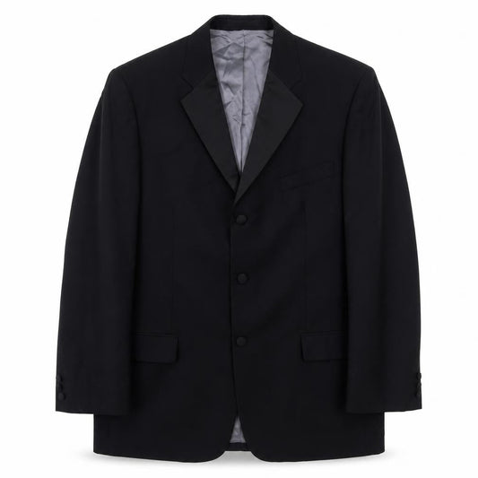 Pierre Balmain Men's Black Blazer Jacket, Size 42 Long