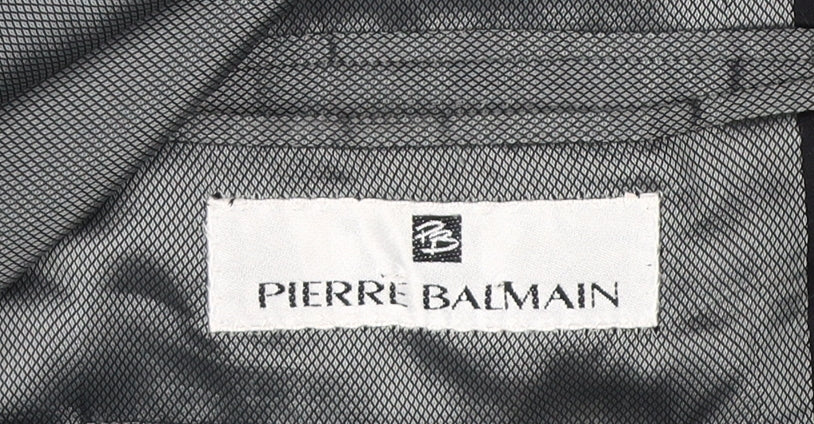 Pierre Balmain Men's Black Blazer Jacket, Size 42 Long