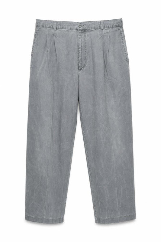 BHS Men's Green Pleated Trousers 40W29L Casual