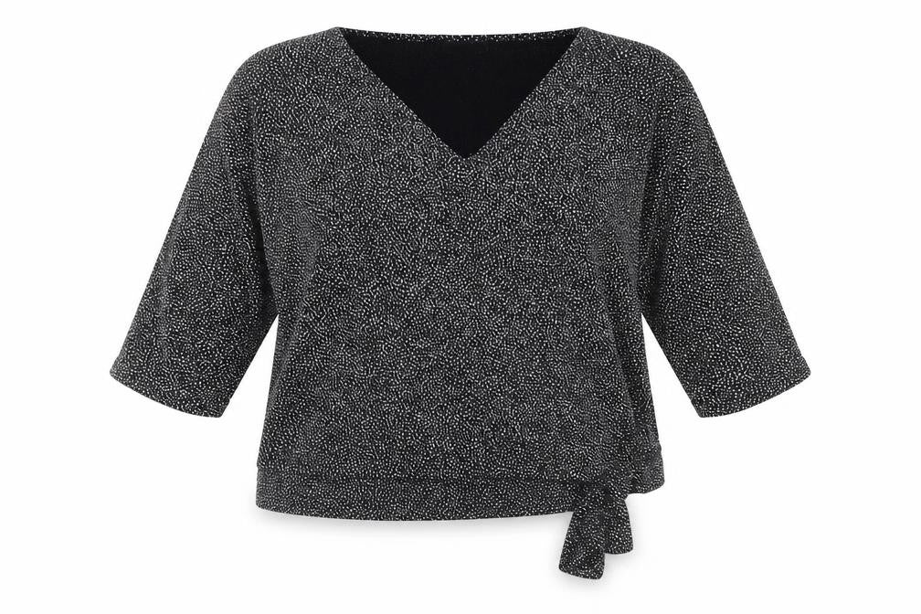 Wallis Women's Black V-Neck Top, Size L - Classic Casual