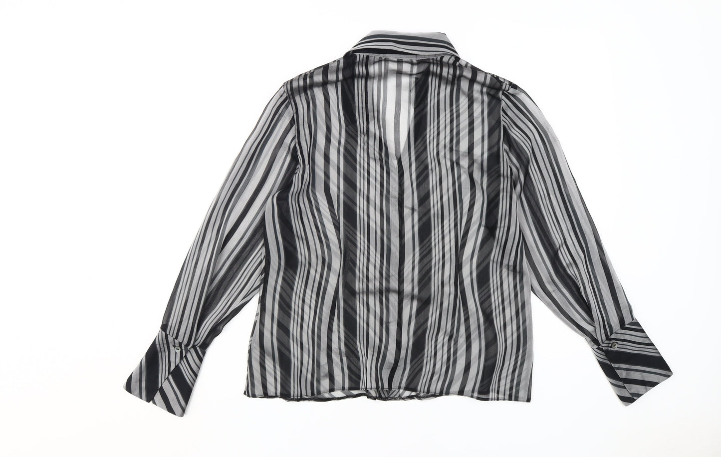 Wallis Petite Women's Multicoloured Striped Button-Up Shirt, Size 14