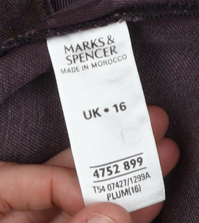 Marks and Spencer Women's Purple Mid-Length Jacket