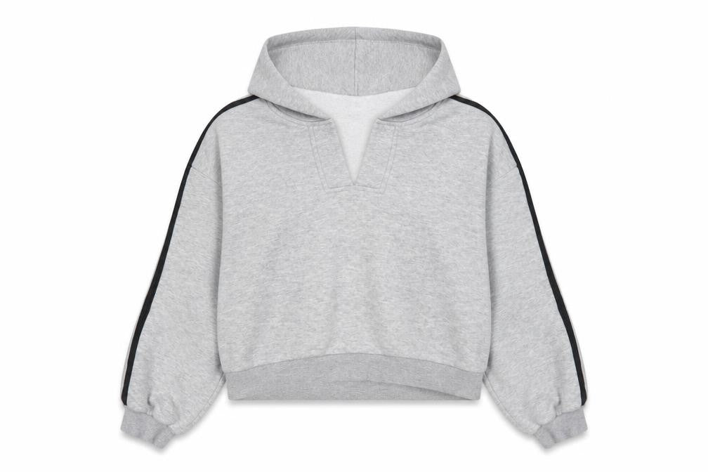PrettyLittleThing Women's Grey Pullover Hoodie M