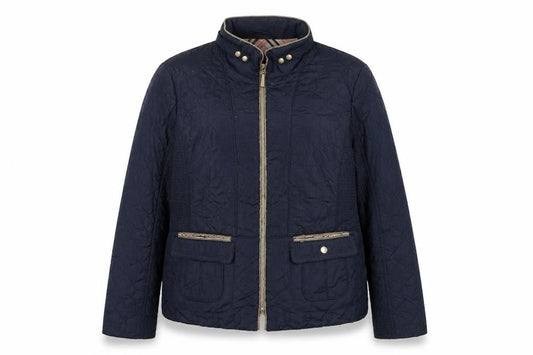 Gerry Weber Women's Blue Quilted Jacket Size 16 Casual