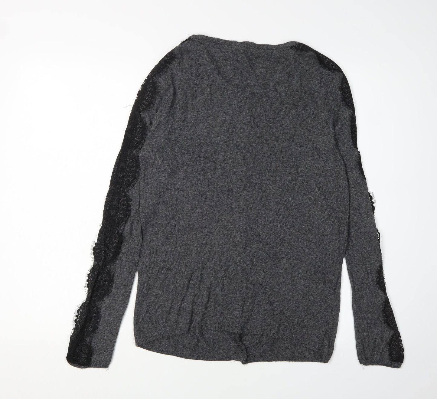 Zara Knit Women's Grey Cardigan Size 12