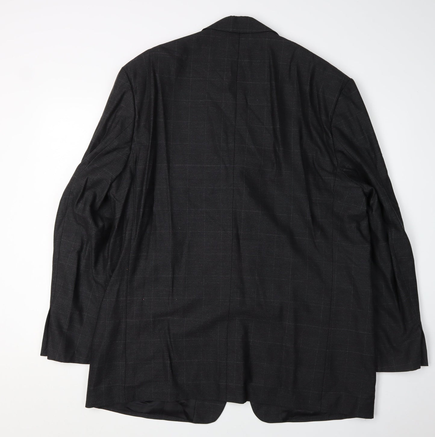 Milan Collection Men's Black Check Blazer Size 46R