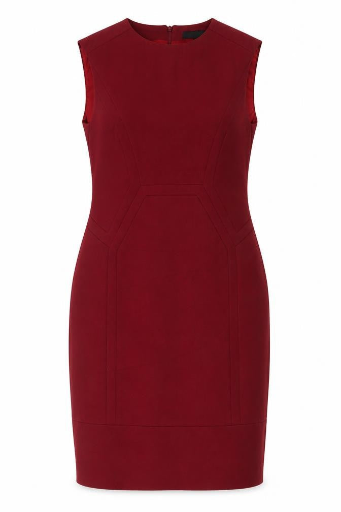 Jaeger Women's Red Sheath Dress - Size 12