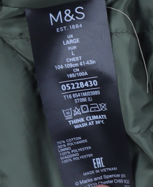 Marks and Spencer Men's L Brown Military Jacket