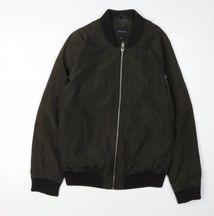 New Look Women’s Green Bomber Jacket, Size 10
