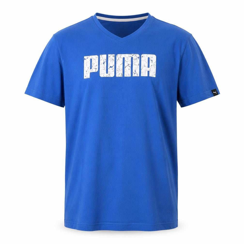 Puma Men's Blue XL Sports T-Shirt with Logo