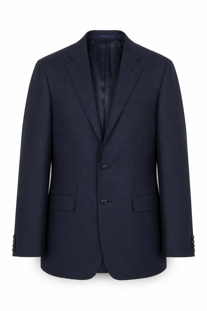 Jaeger Men's Blue 38L Wool Blazer Jacket