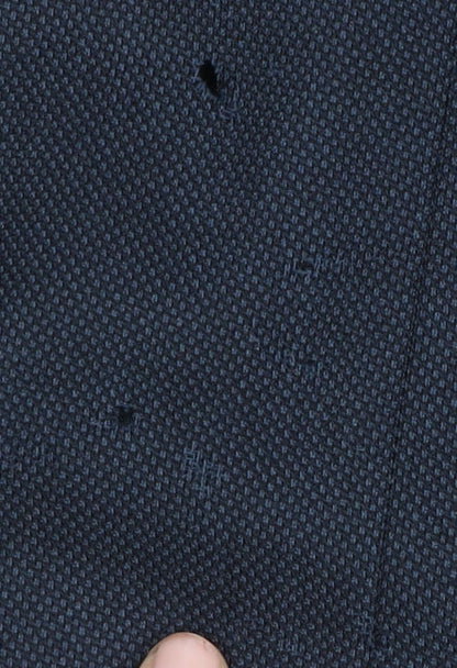 Close-up detail of Jaeger Men's Blue 38L Wool Blazer Jacket