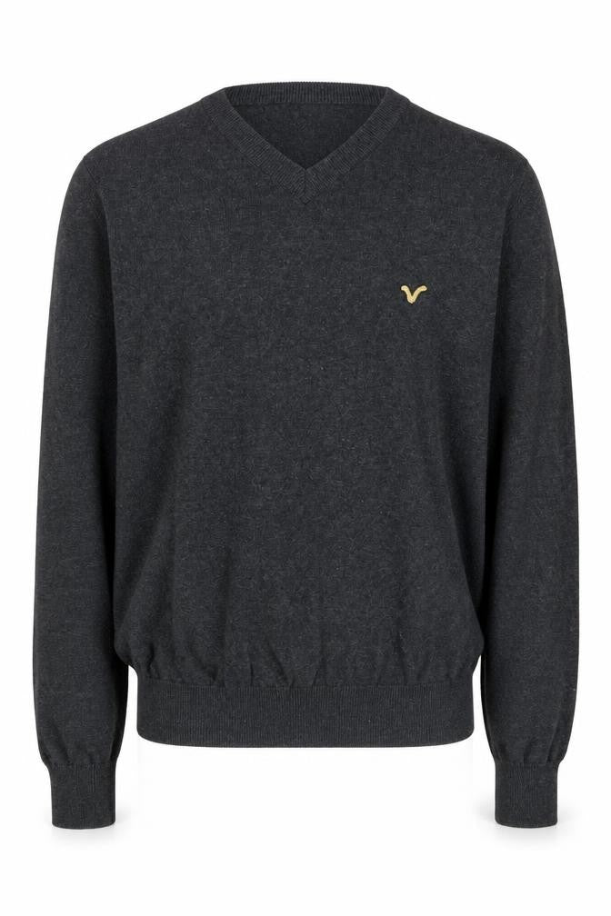 Voi Jeans Men's Black Pullover Jumper, M, V-Neck
