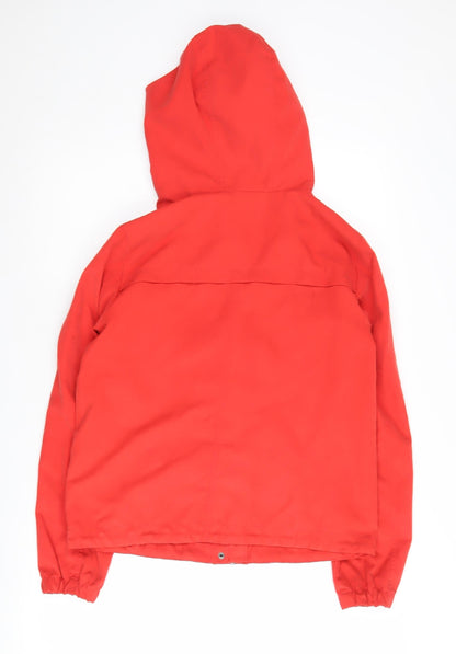 Back view of Jacqueline de Yong Women's Red Anorak Jacket S