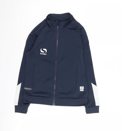 Additional front view of Sondico boys’ blue track jacket 5-6 years activewear