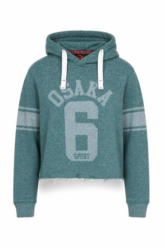 Superdry Women's Green Vintage Logo Pullover Hoodie - M