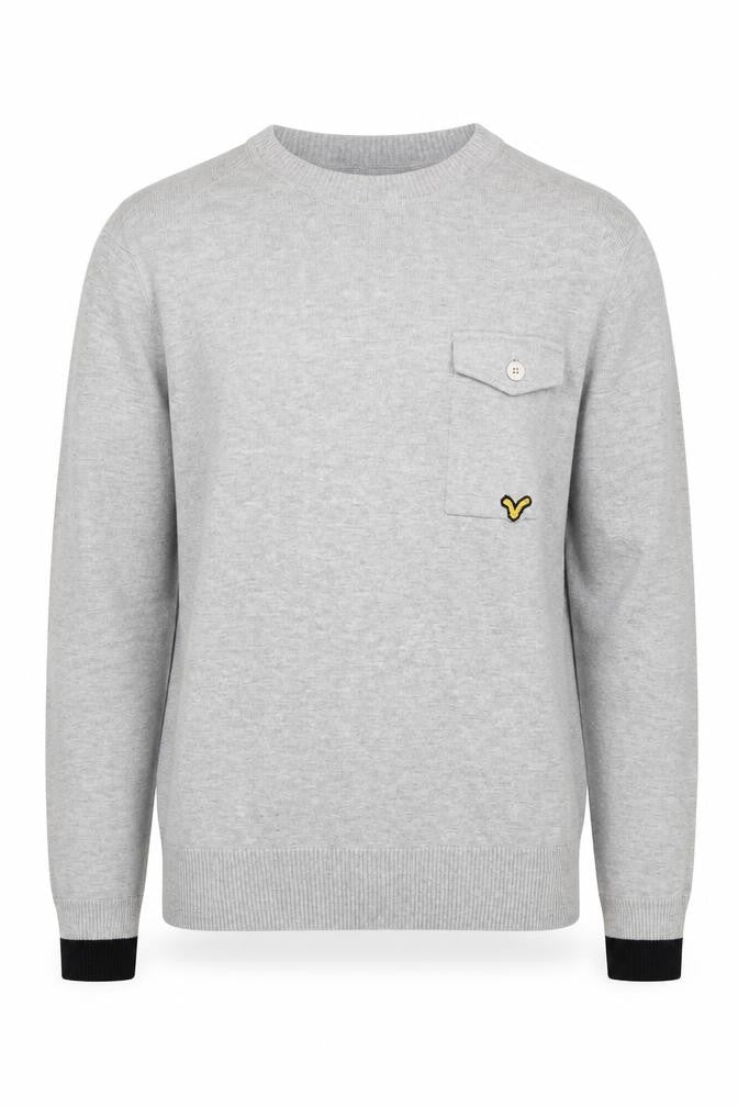 Voi Jeans Men's Grey L Pullover Crew Neck Jumper